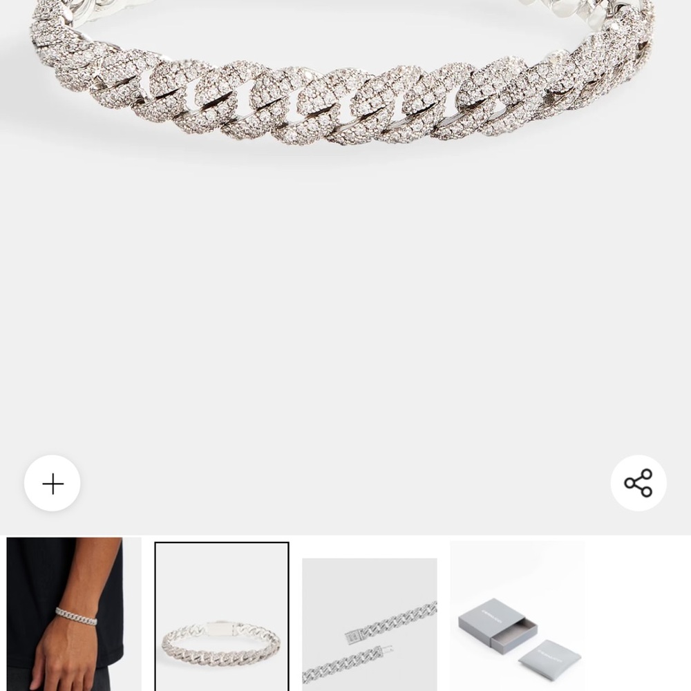 Men's Silver Chain Bracelet